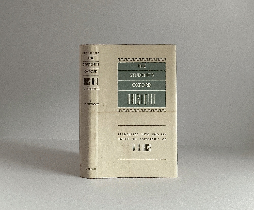 The Students Oxford Aristotle, Volume III: Psychology, de Anima Pava Naturalia